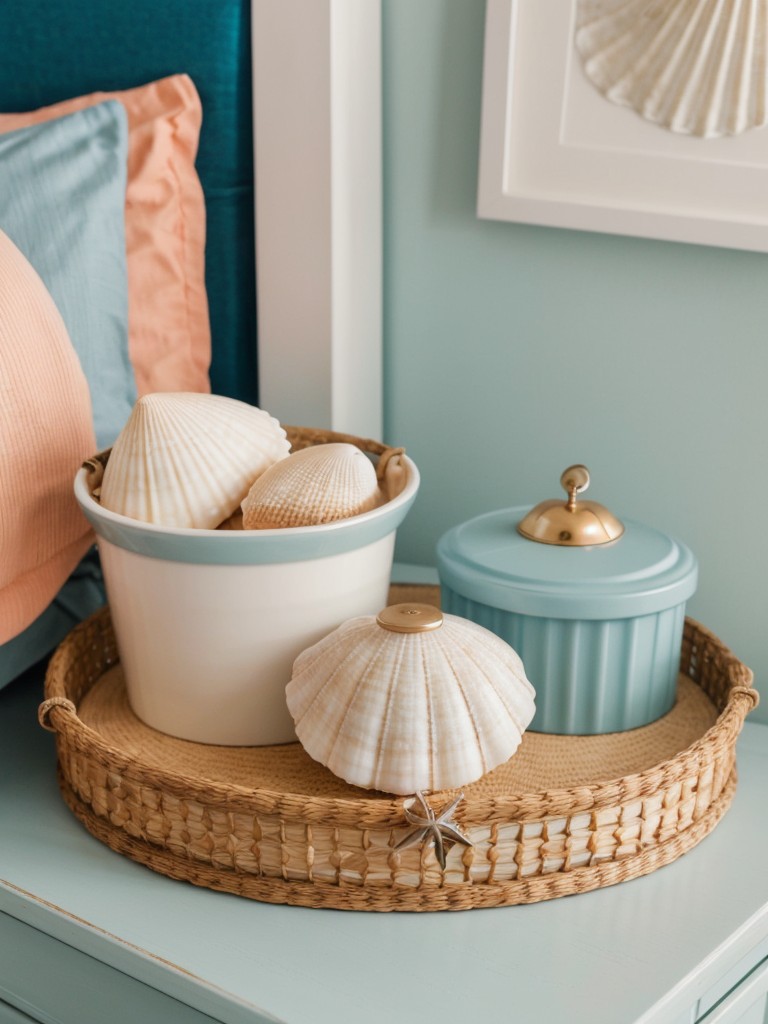 Coastal Vibes: Stylish Apartment Decor with Seashell Accessories