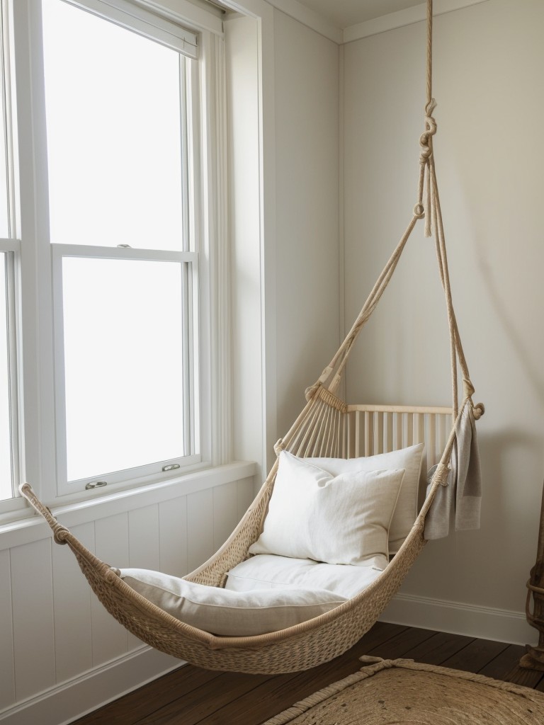 Nautical Bedroom Vibes: Get Cozy with a Hammock Chair!