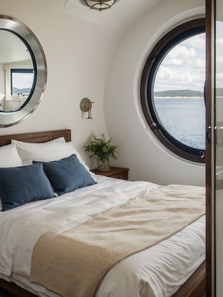 Nautical Bedroom Ideas: Create a Seaside Escape with Porthole Mirrors!