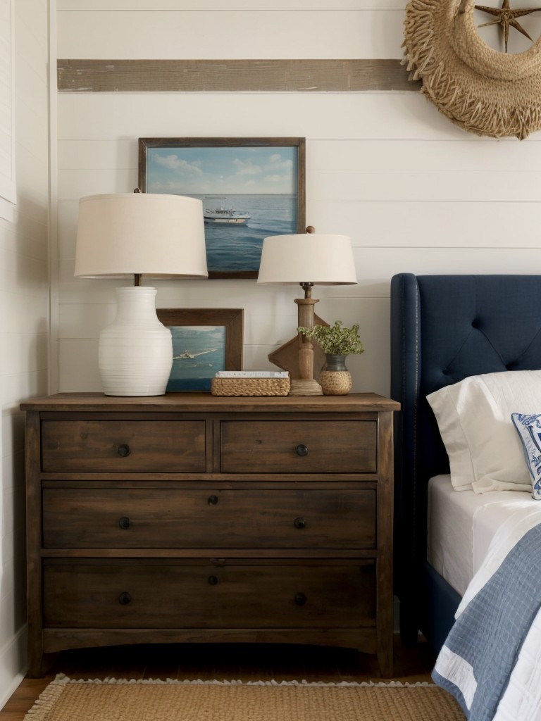 Cozy Nautical Bedroom: Stylish Decor & Clever Storage!