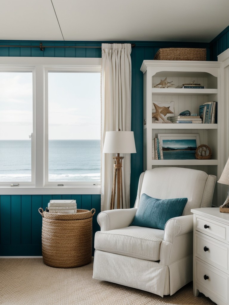 Coastal Cozy: Create Your Perfect Apartment Reading Nook.