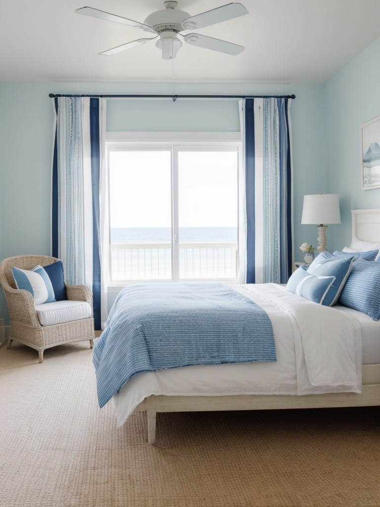 Coastal Chic: Create a Beachy Bedroom with Blue and White Decor