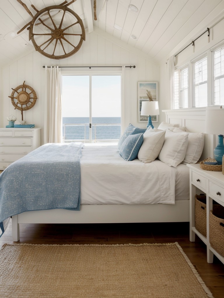 Seaside Serenity: Transform Your Bedroom with Nautical Decor!