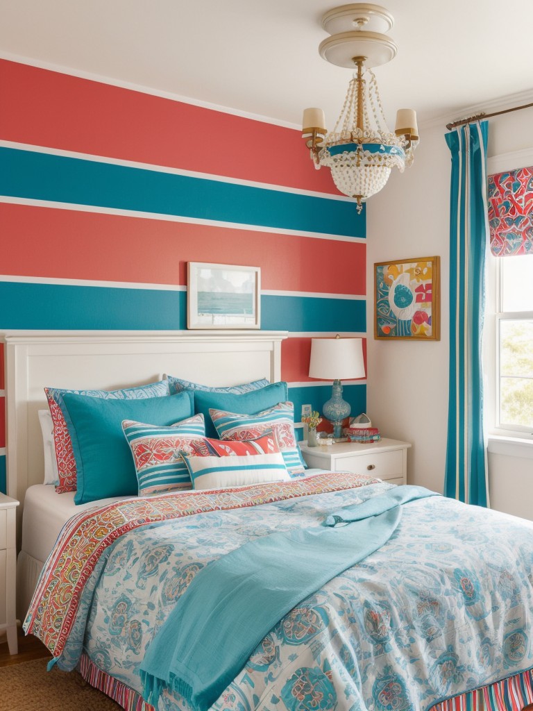 Get Nautical Vibes: Energize Your Bedroom with Colorful Decor!