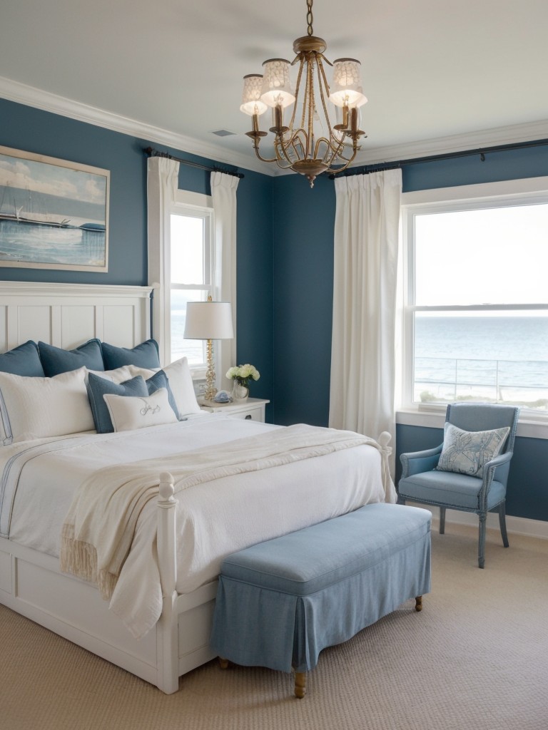 Nautical Bedroom Decor: Elevate Your Apartment's Aesthetic with Glam Chandeliers!