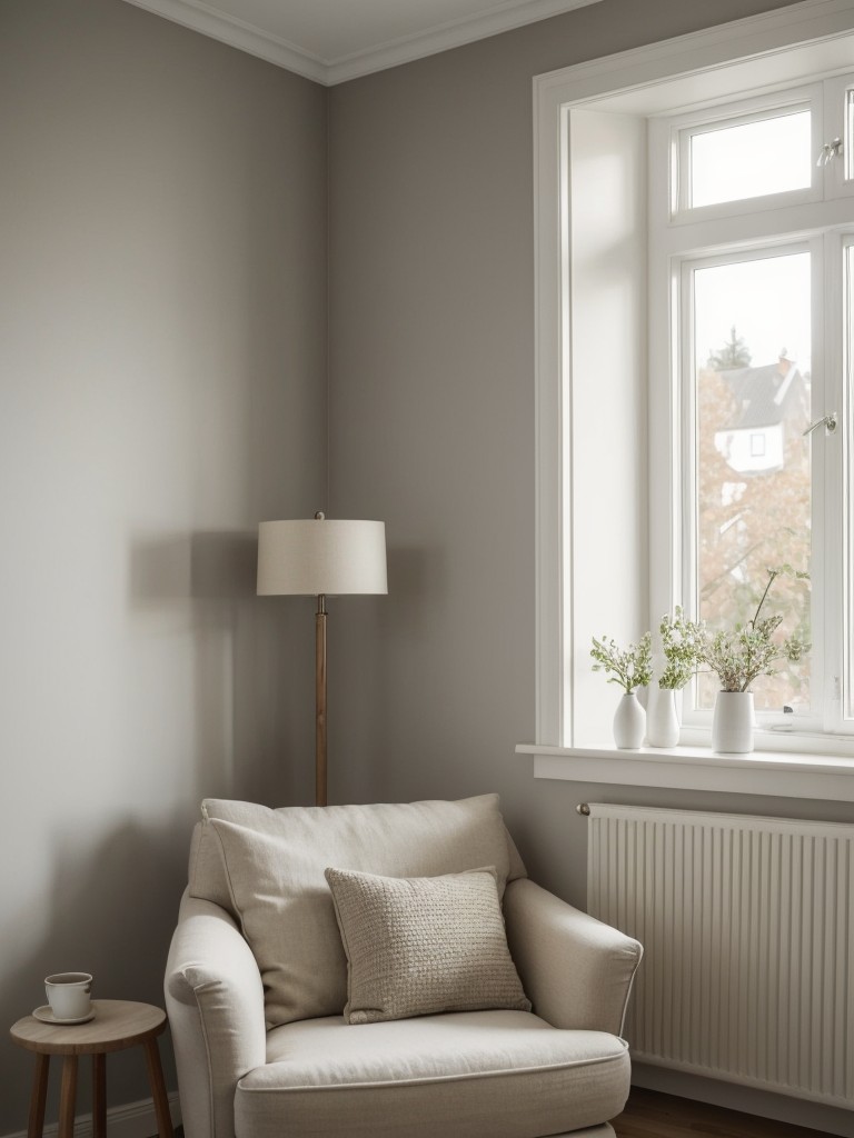 Cozy Scandinavian Bedroom: Create Relaxation with Seating Area!