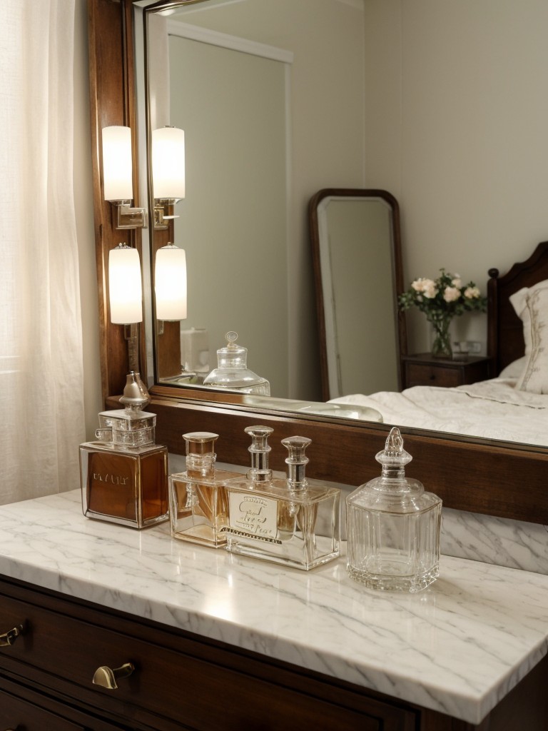 Vintage Glam for Your Bedroom: Perfume Bottles & Antique Glassware!