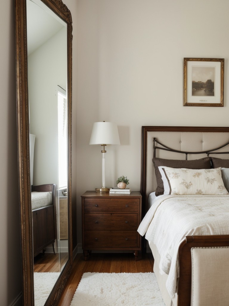 Elegant Vintage Mirrors for Cozy Apartment Vibes