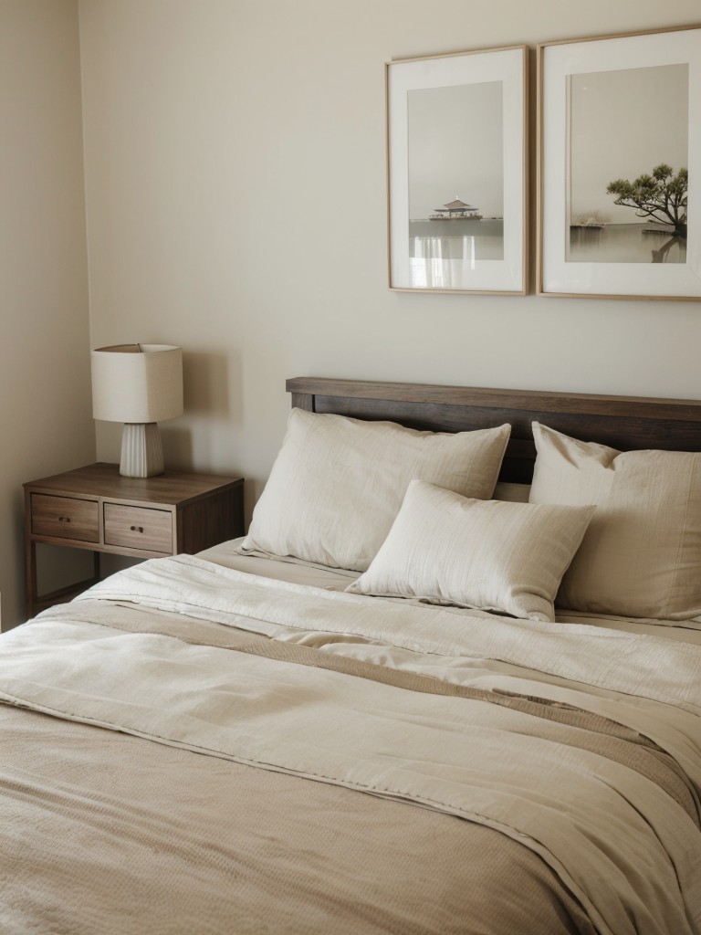 Japanese-Inspired Serene Bedroom with Vintage Charm