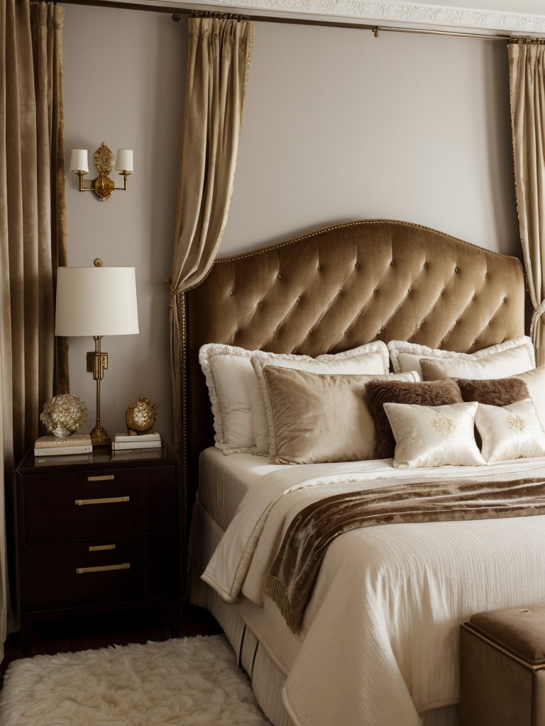 Luxury Vintage Bedroom Vibes. Transform your space with opulent textures and glamorous accents.