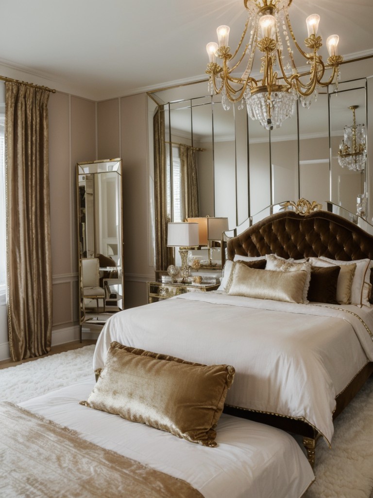 Vintage Hollywood Glam Bedroom Decor: Chandeliers, Mirrors, and Velvet, Oh My!