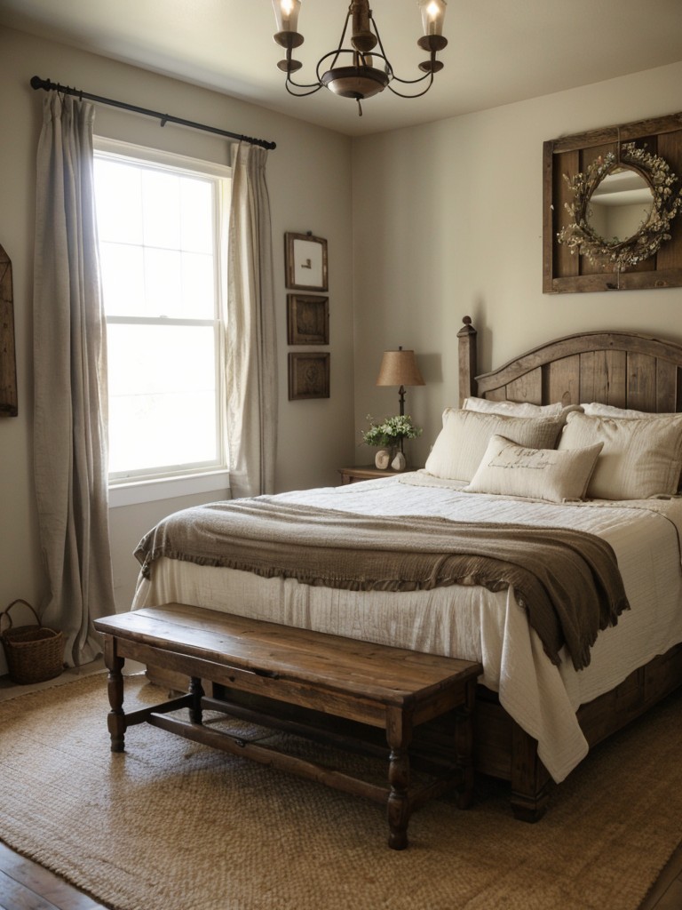 Rustic Farmhouse Vibes: Vintage Bedroom Decor Ideas for a Cozy Apartment