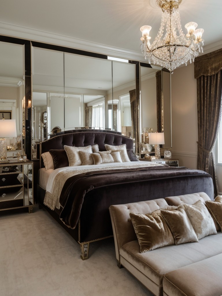 Elegant Vintage Bedroom: Luxurious touches for a glamorous and sophisticated look.