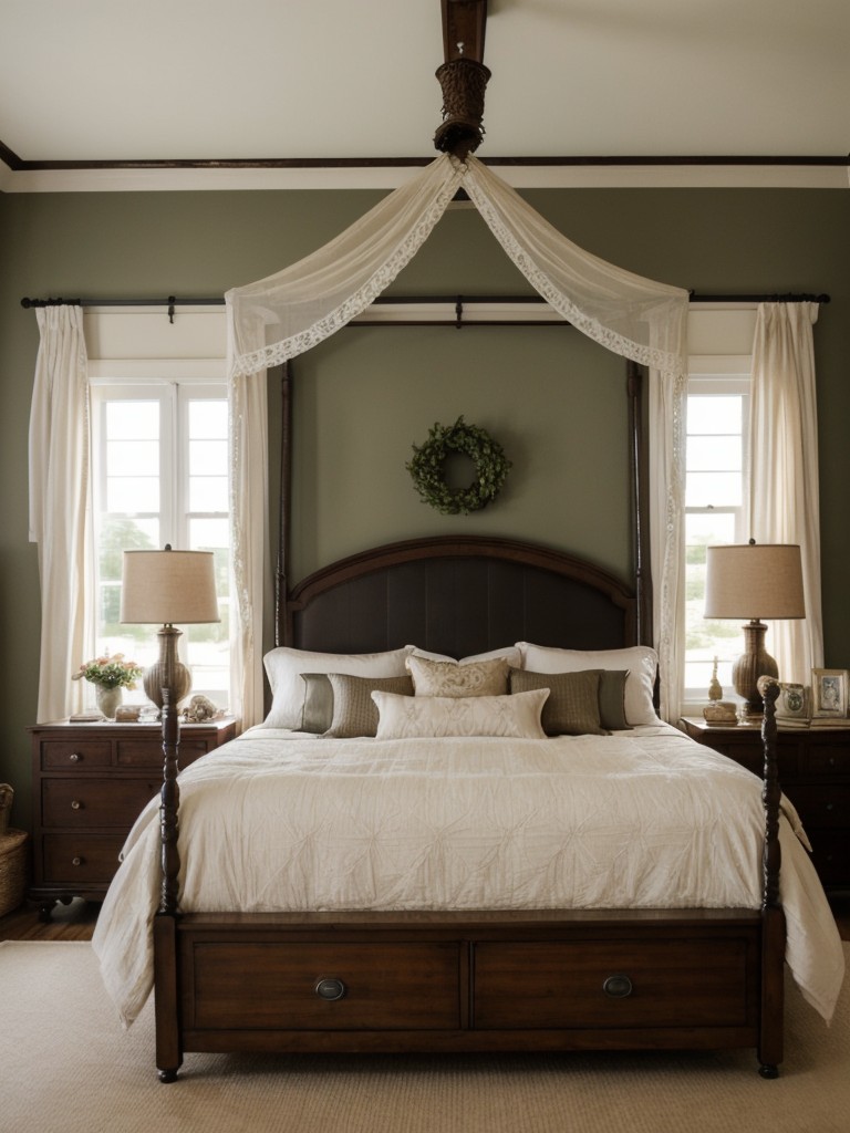 Add Vintage Flair to Your Apartment with a Romantic Canopy Bed!