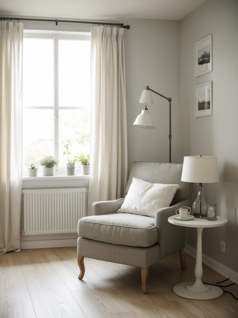 Scandinavian Oasis: Cozy Reading Nook in Your Apartment