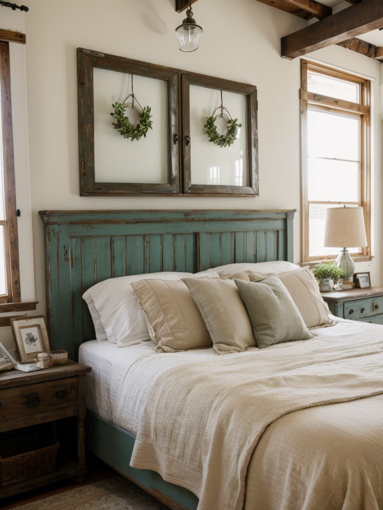 Eco-Friendly Vintage Bedroom: Upcycle Old Furniture & Salvaged Decor