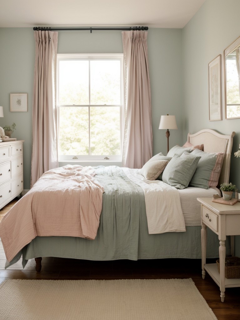 Serene Vintage Bedroom Decor: Create a Peaceful Retreat with Soft Hues