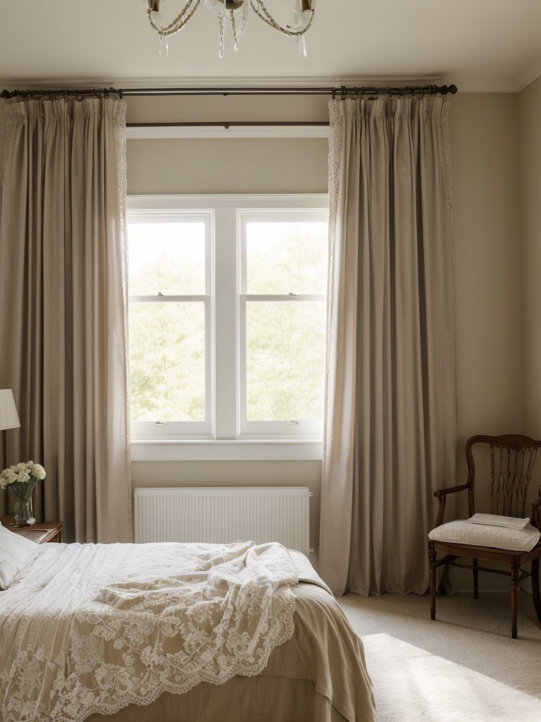 Vintage-inspired curtains for an elegant touch in your apartment