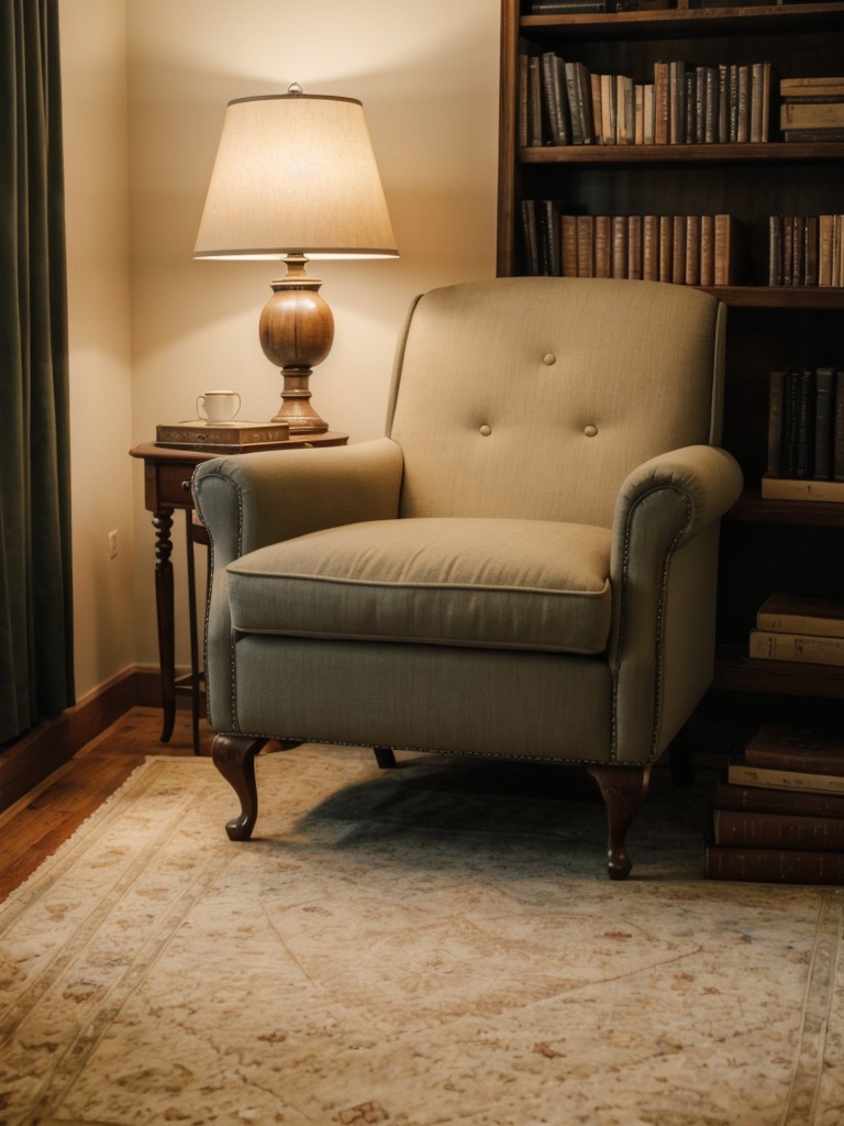 Cozy Vintage Reading Nook: Embrace the Good Old Days!