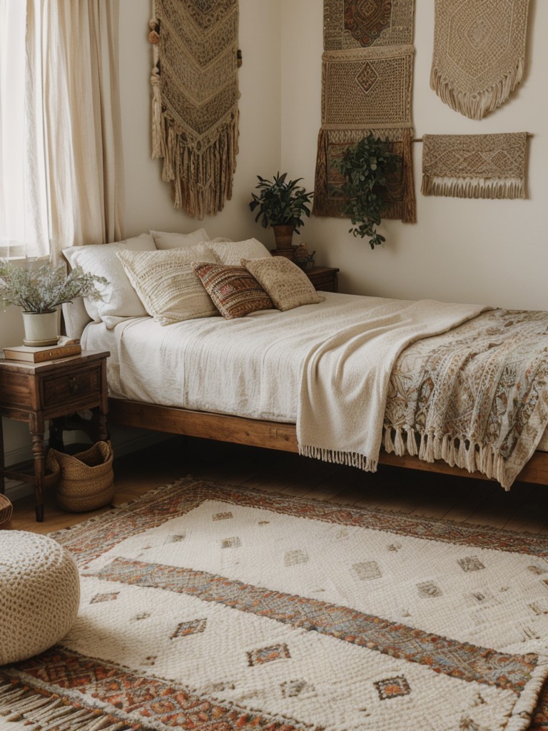 Boho Chic Apartment: Vintage Bedroom Decor Inspo!