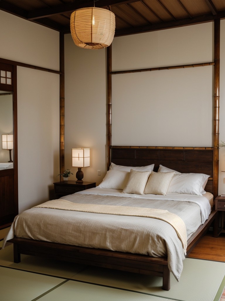 Japanese-inspired Zen Bedroom: Minimalist Vibes & Natural Materials