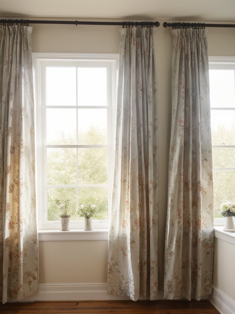 Vintage Apartment: Window Drapes for a Romantic Look!