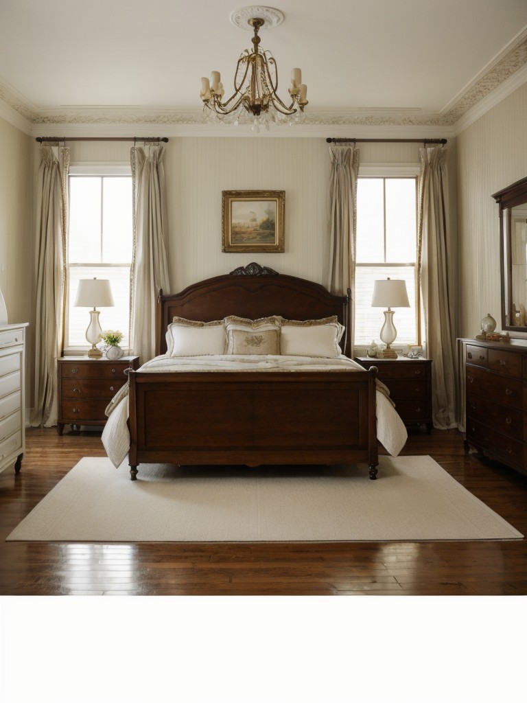 Chic Vintage Bedroom: Timeless Elegance for Modern Apartments