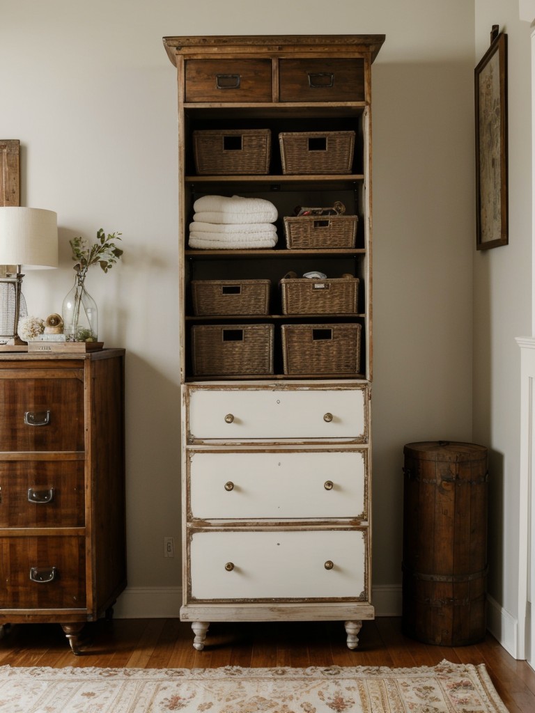 Vintage-inspired storage solutions: Elevate your apartment's style!