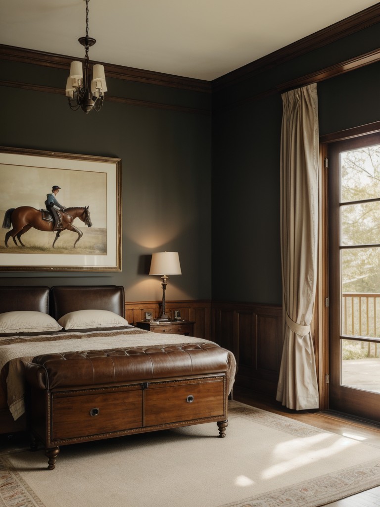 Vintage Equestrian Chic: Elevate your apartment with elegant horse-inspired decor!