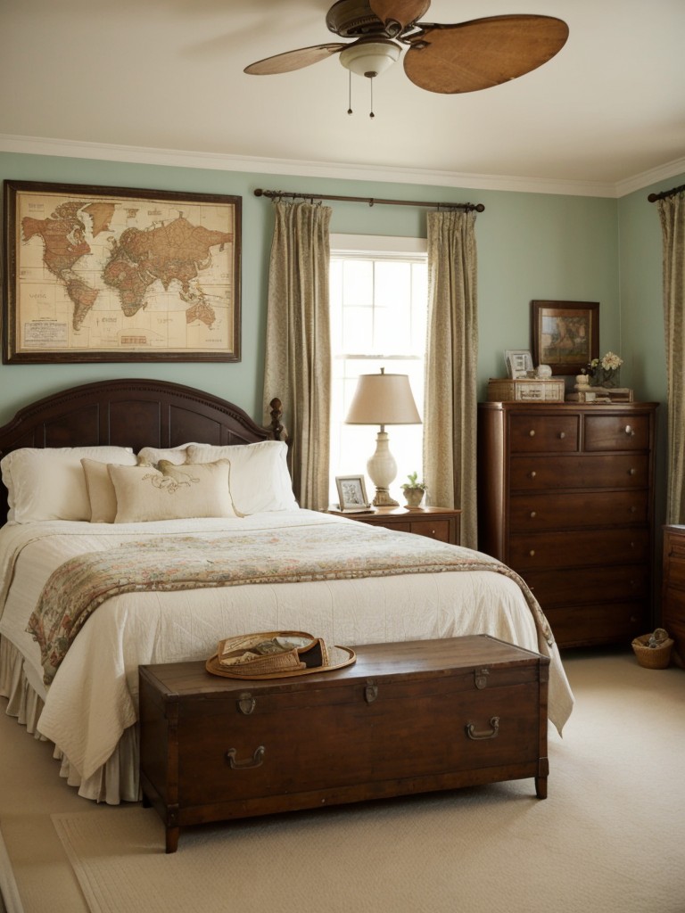 Vintage-Inspired Apartment: Whimsical Touches for a Retro Chic Bedroom!