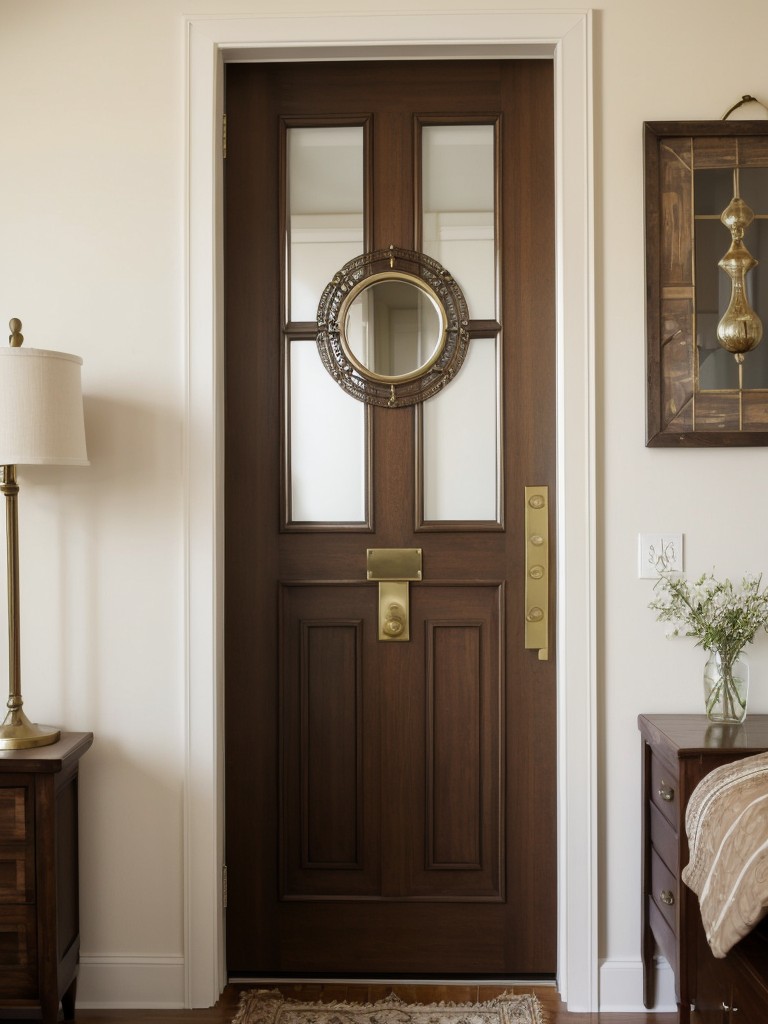 Vintage-inspired door hardware to elevate your apartment's bedroom decor