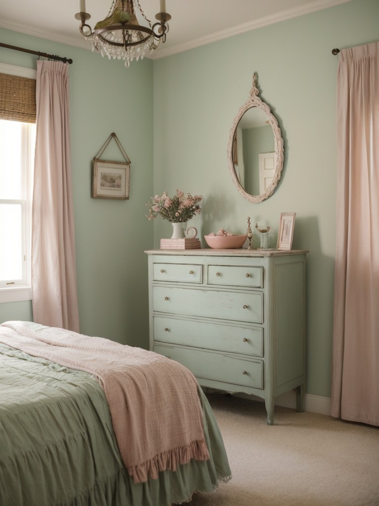 Romantic Vintage Apartment: Serene Charm with Soft Pastels