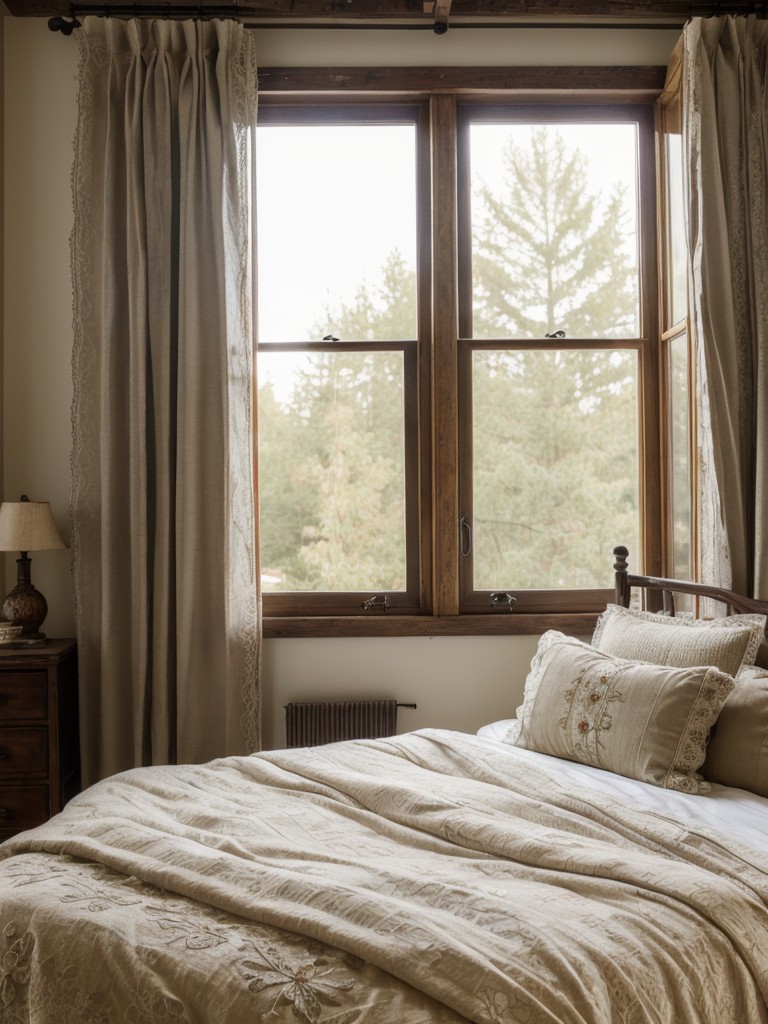 Rustic Vintage Bedroom: Luxe Textures & Old-World Charm.