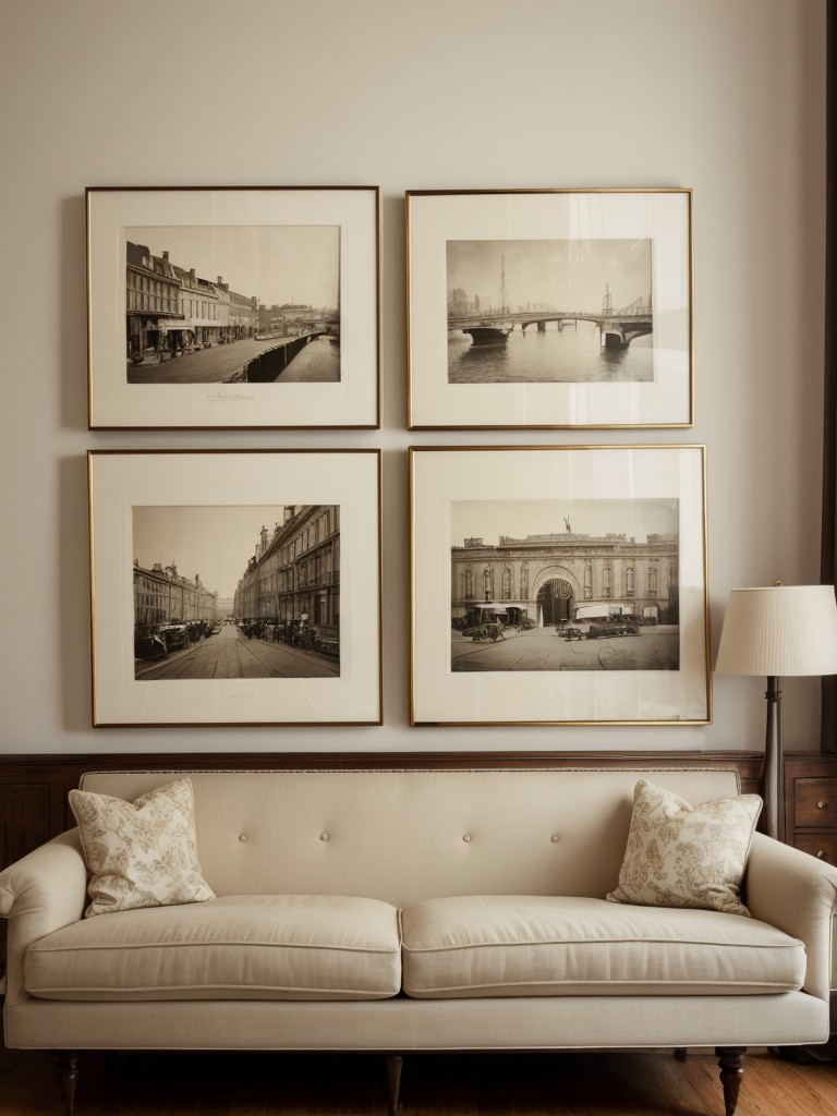 Vintage Prints and Frames: Instant Personality for Your Apartment!