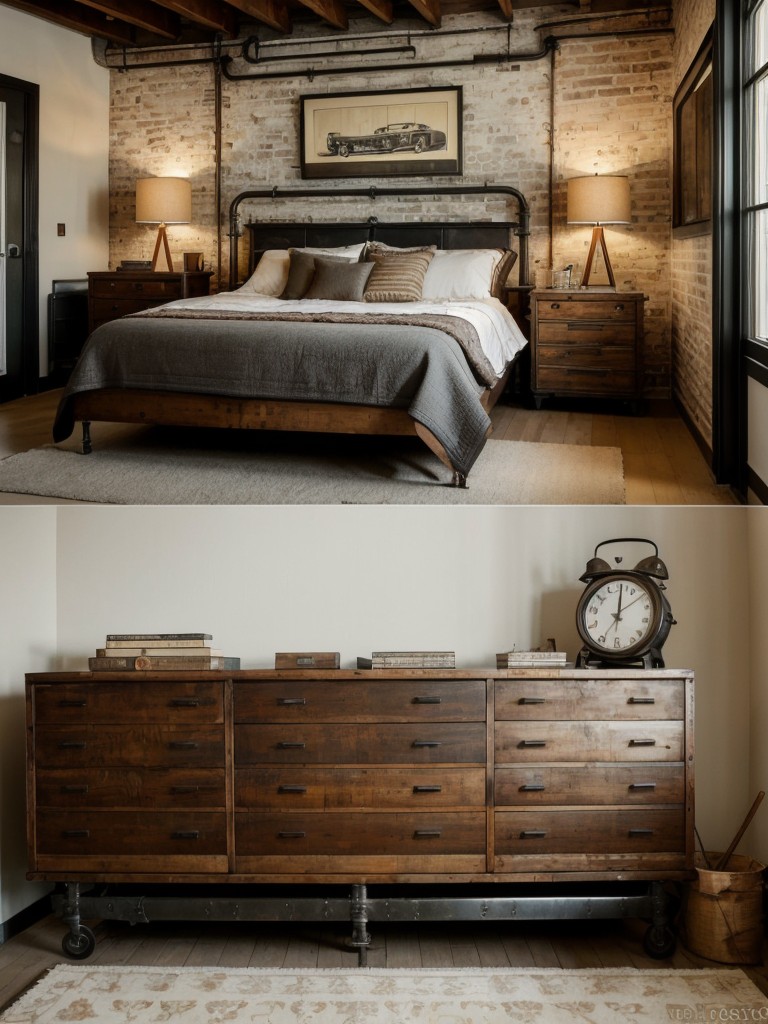 Vintage Industrial Bedroom Decor: Timeless Beauty