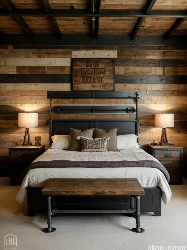 Rustic Chic: DIY Industrial Bedroom Decor