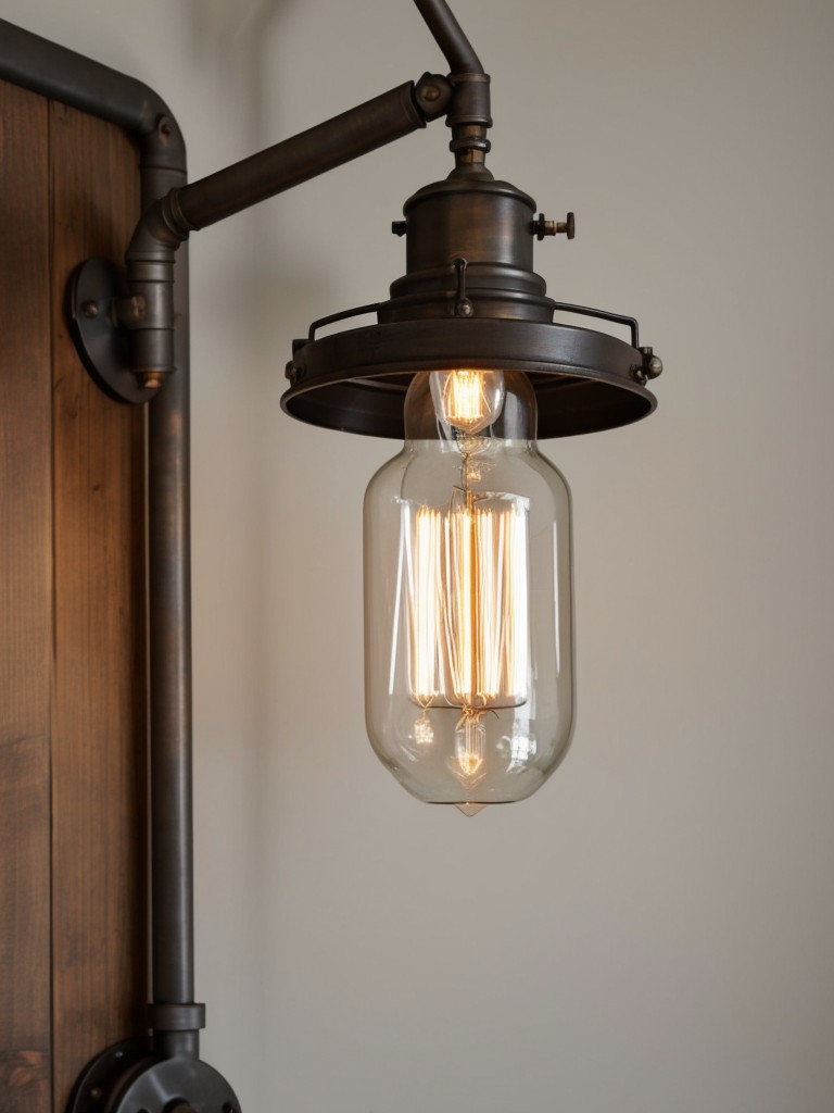 Get the Perfect Vintage Industrial Bedroom Look with Edison Bulb Lights!