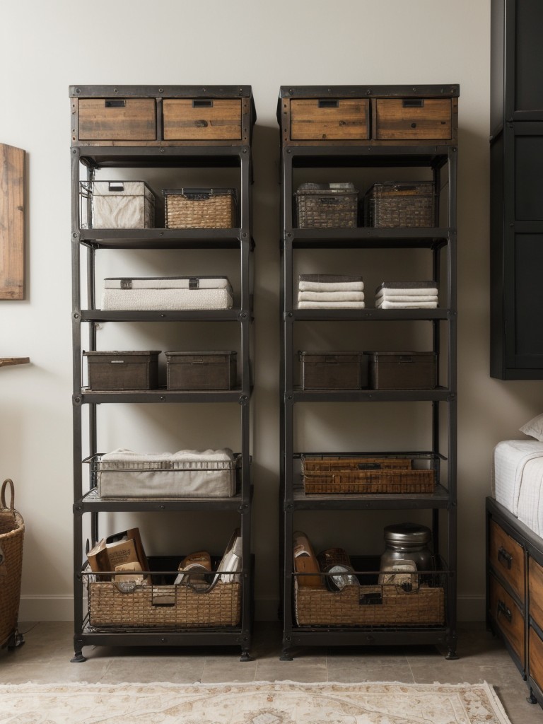 Rustic meets practical: Stylish storage ideas for your industrial-inspired apartment!