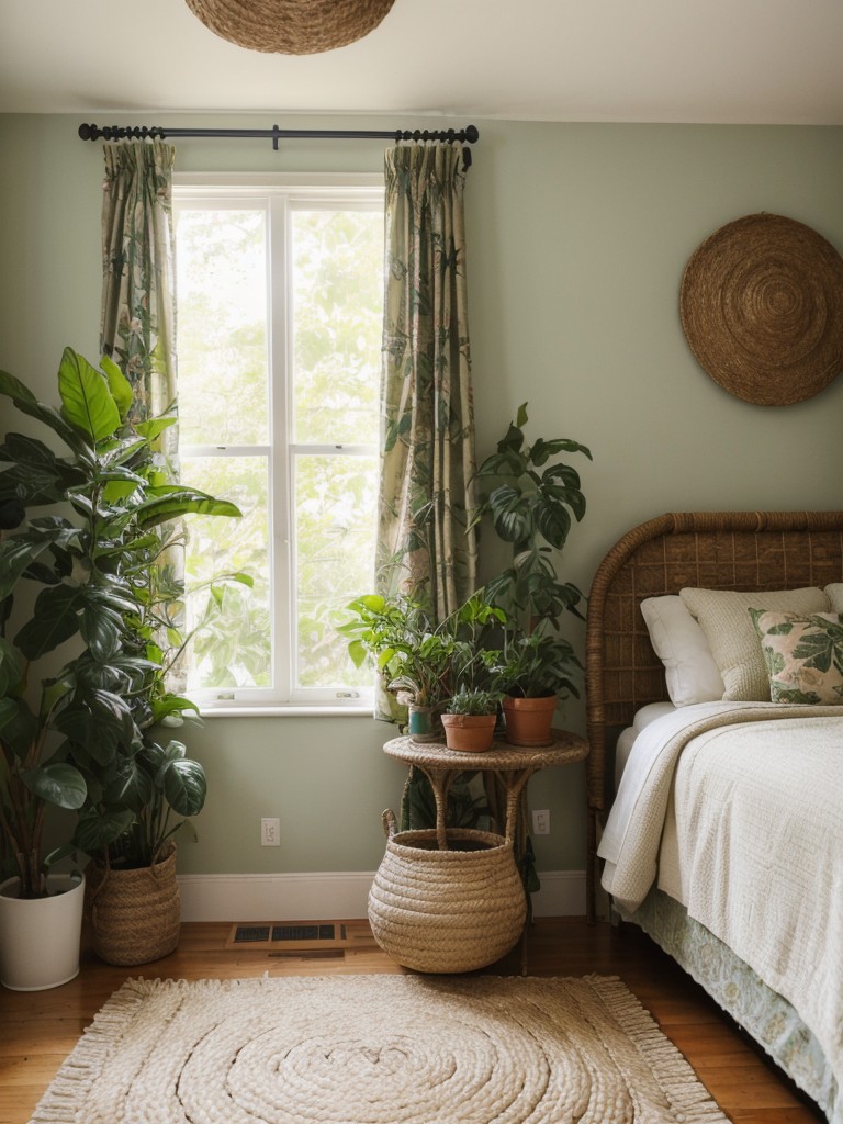 Vintage Eclectic Charm: Create a Botanical Oasis in Your Bedroom!