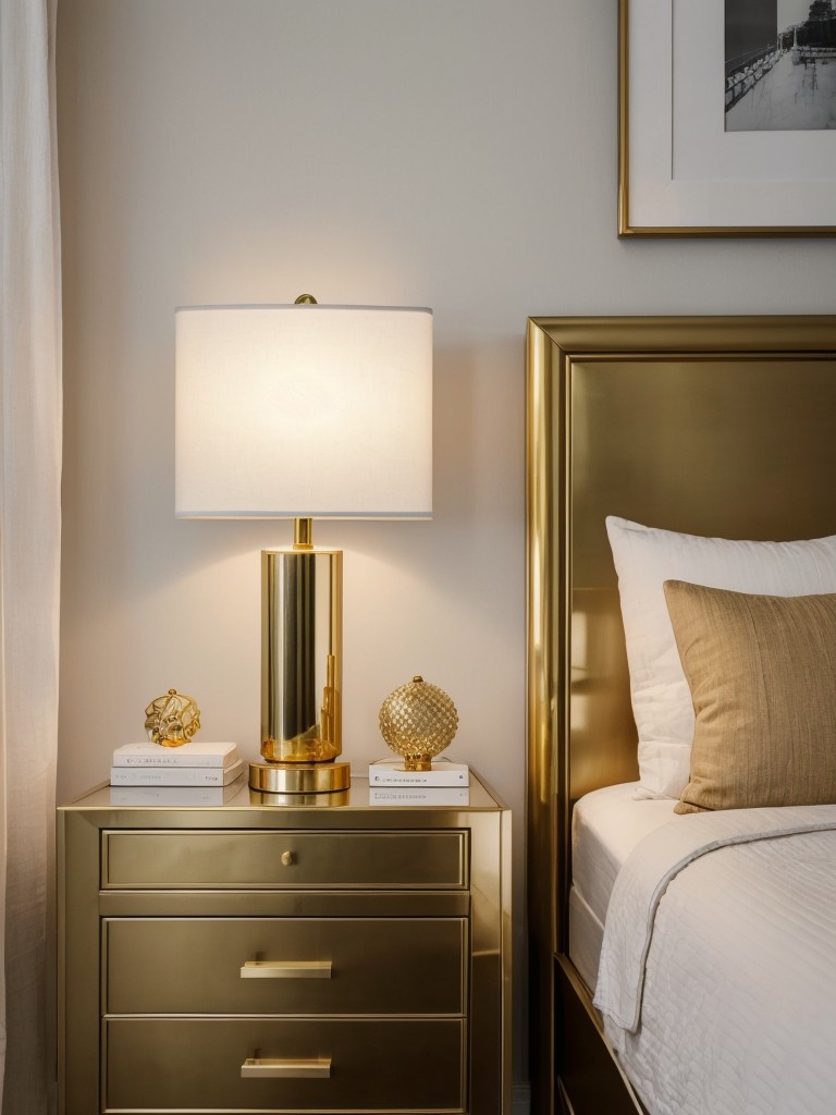 Scandi Chic: Add Glam with Metallic Touches to Your Bedroom!