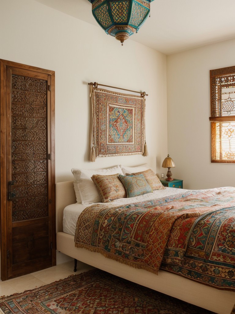 Retro meets Moroccan: Elevate your bedroom with vintage-inspired decor!