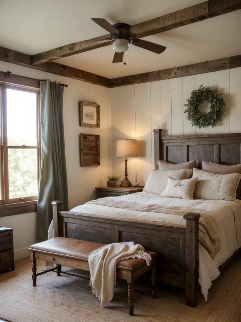 Create a Cozy Farmhouse Bedroom with Vintage Touches!