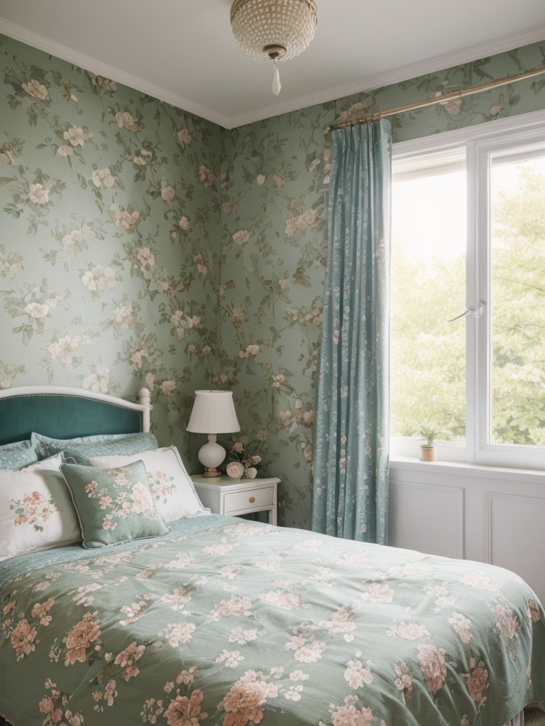 Vintage Garden Hideaway: Transform Your Bedroom into a Stylish Retro Retreat!