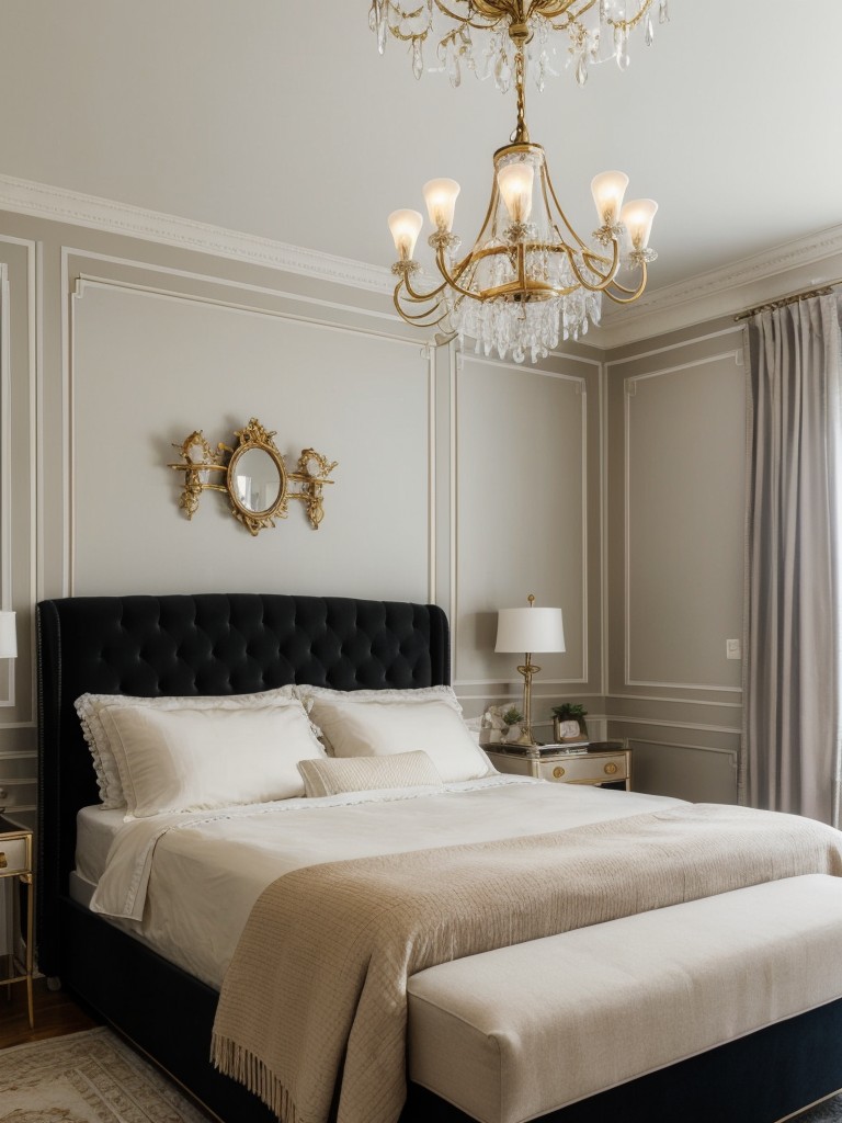 Chic Parisian Vibes for Your Bedroom: Retro-inspired Apartment Retreat.