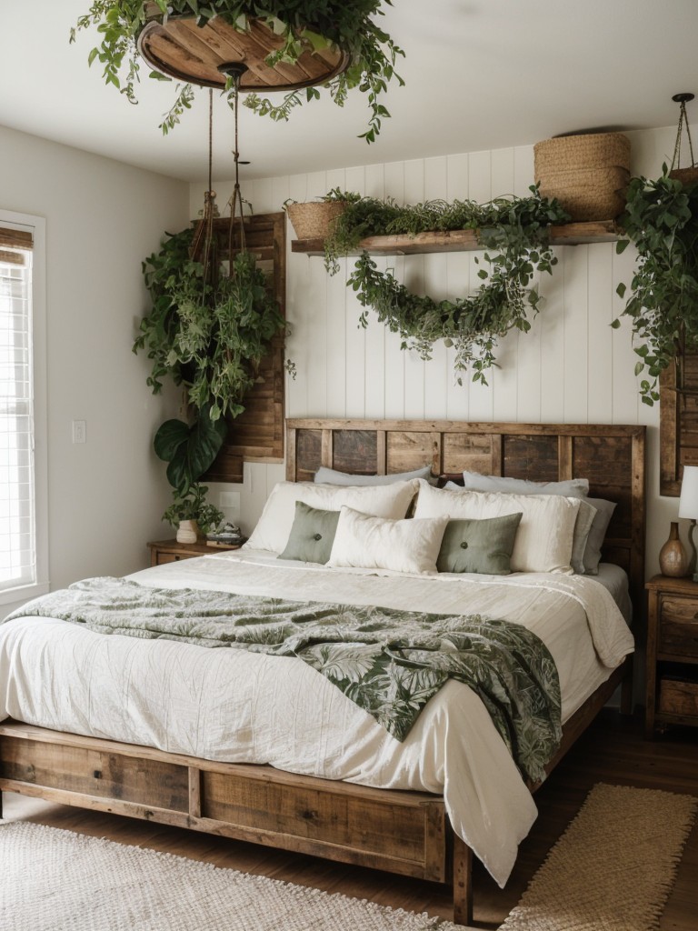 Retro-Inspired Apartment: Bring the Outdoors In with Botanical Bedroom Decor!