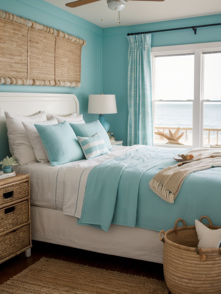 Beachy Retro Vibes: Transform Your Bedroom Into a Coastal Oasis!