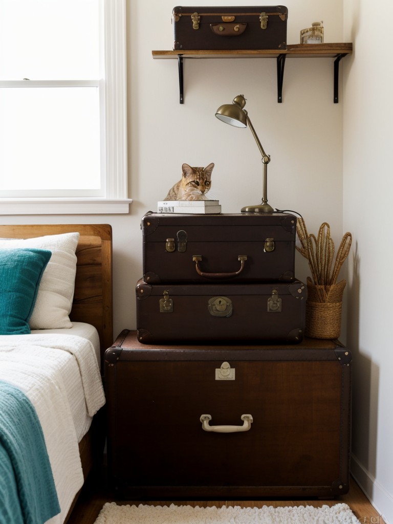 Revamp Your Bedroom with Retro Vibes: Unique Alternatives for Bedside Tables