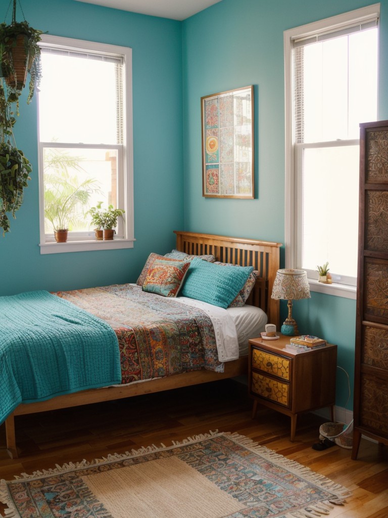 Bohemian Oasis: Transform Your Bedroom with Retro Chic Decor