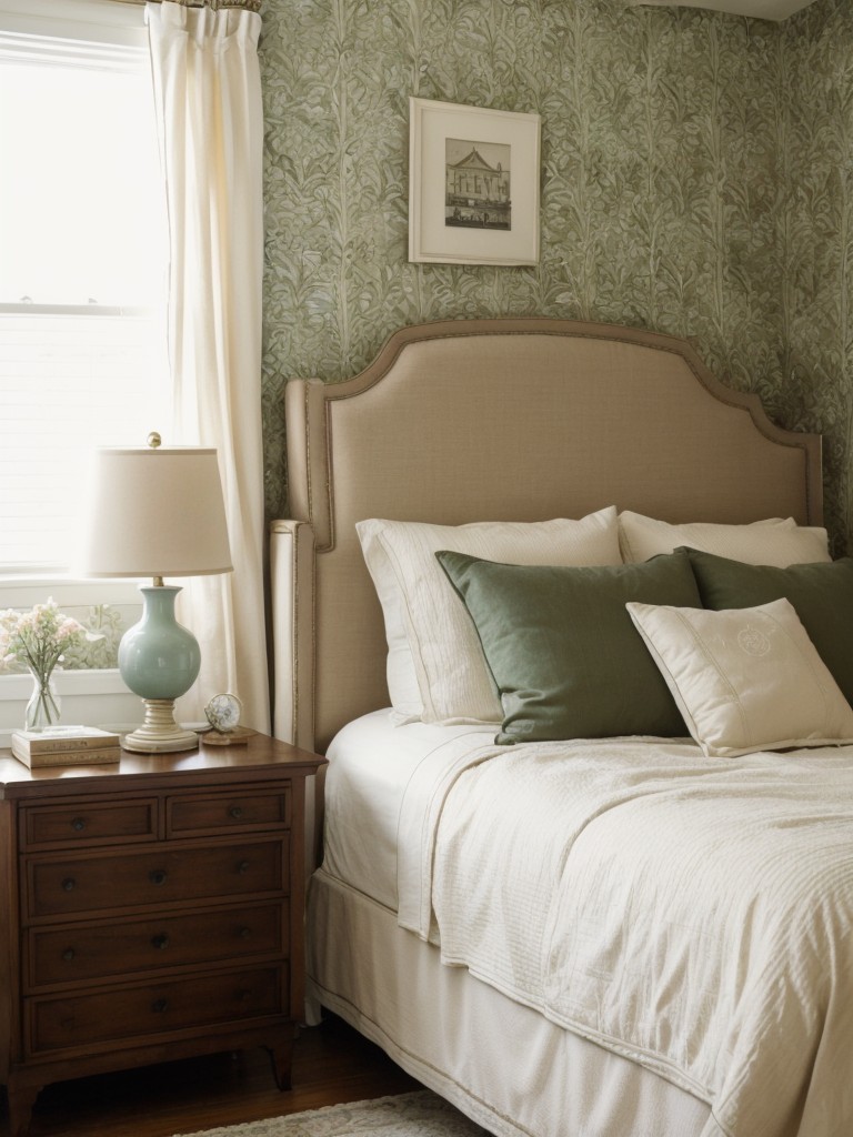 Retro-Inspired Apartment Bedroom Decor Ideas: Wallpaper, Wainscoting & More!