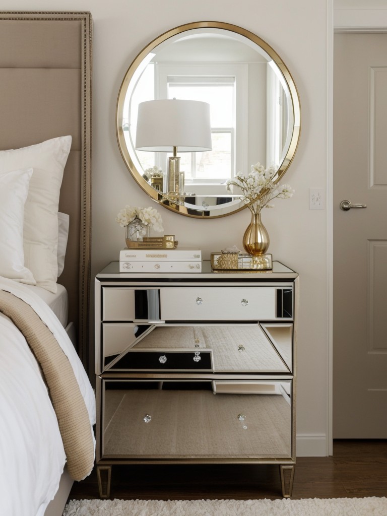 Apartment Bedroom Glam: Sparkle with Metallic Accents